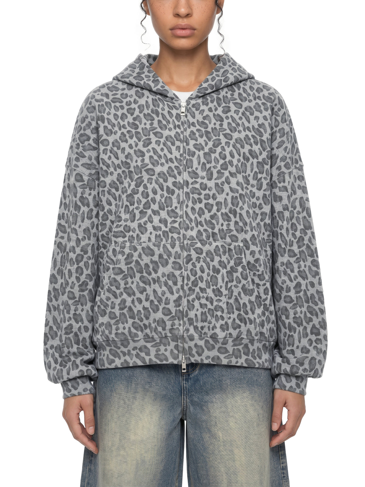 Leopard Light Gray model women
