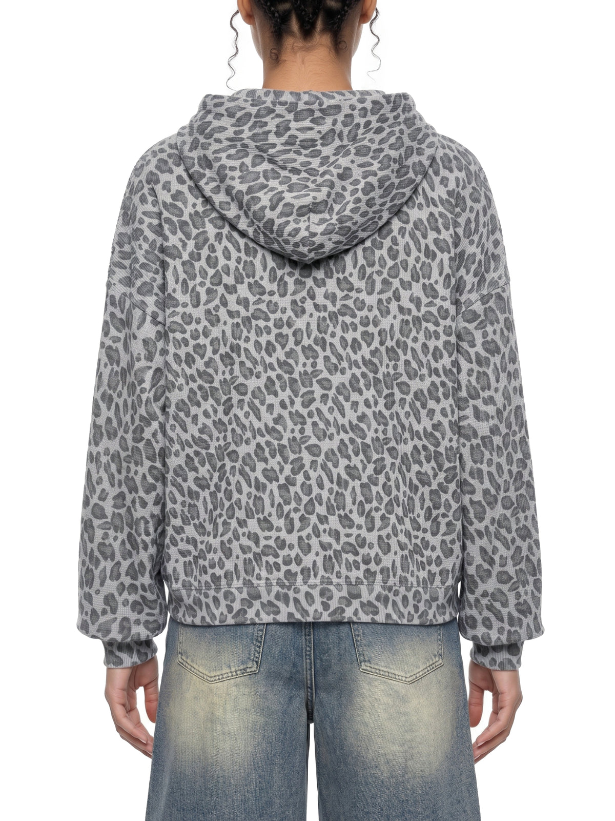 Leopard Light Gray model women