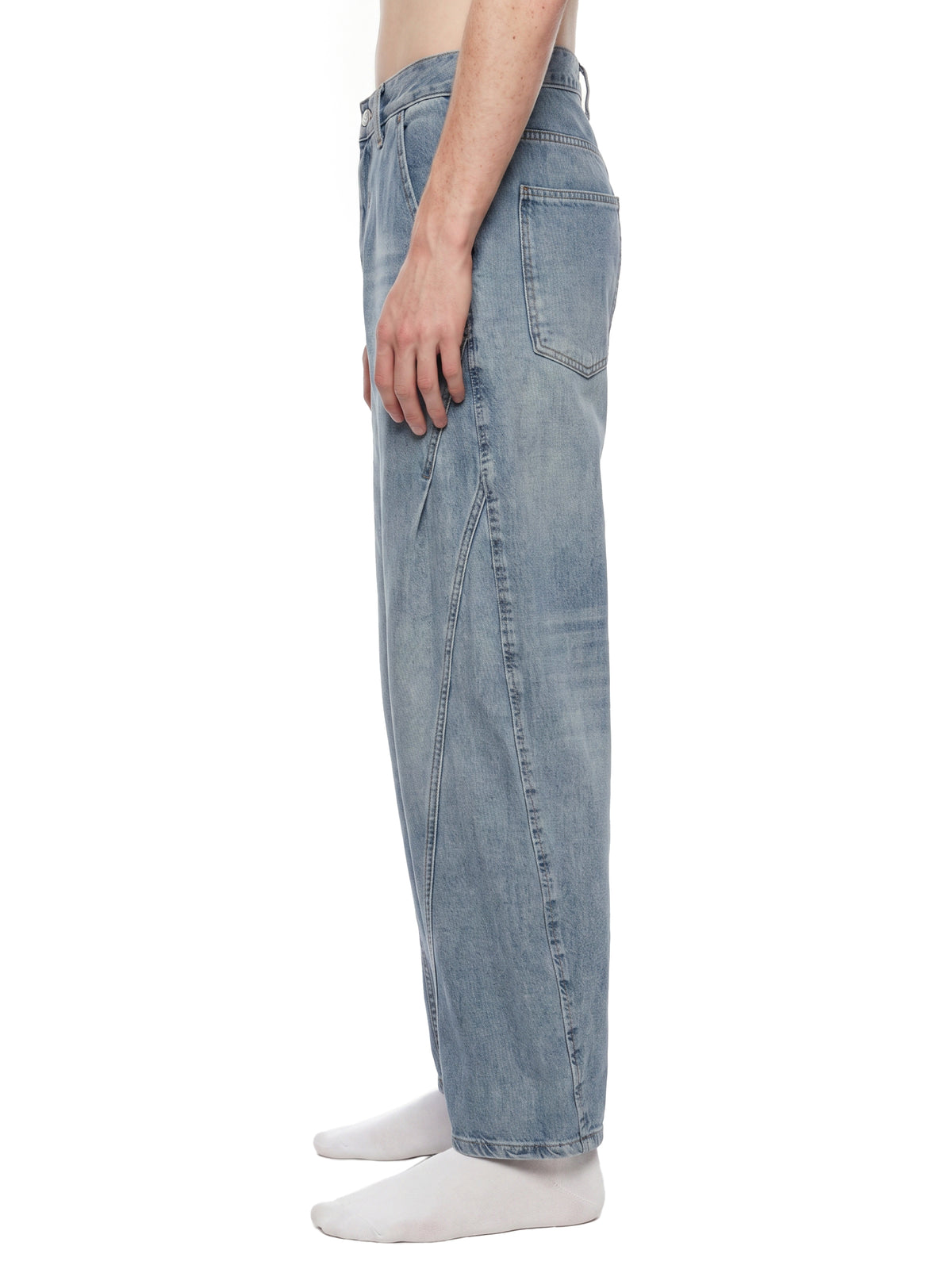 Heavyweight Vintage Wash Barrel Leg Jeans