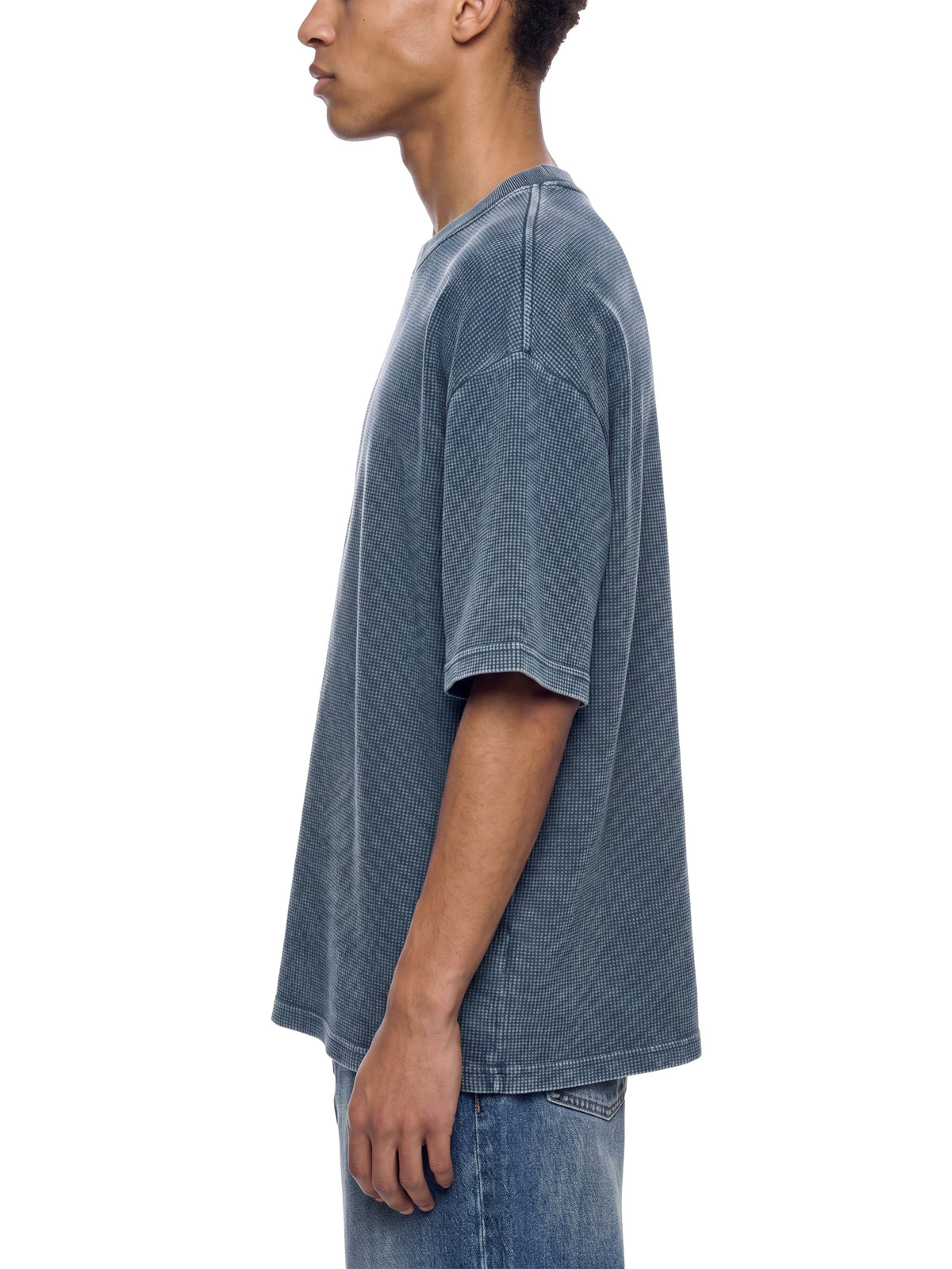 Textured Waffle Washed Boxy T-Shirt