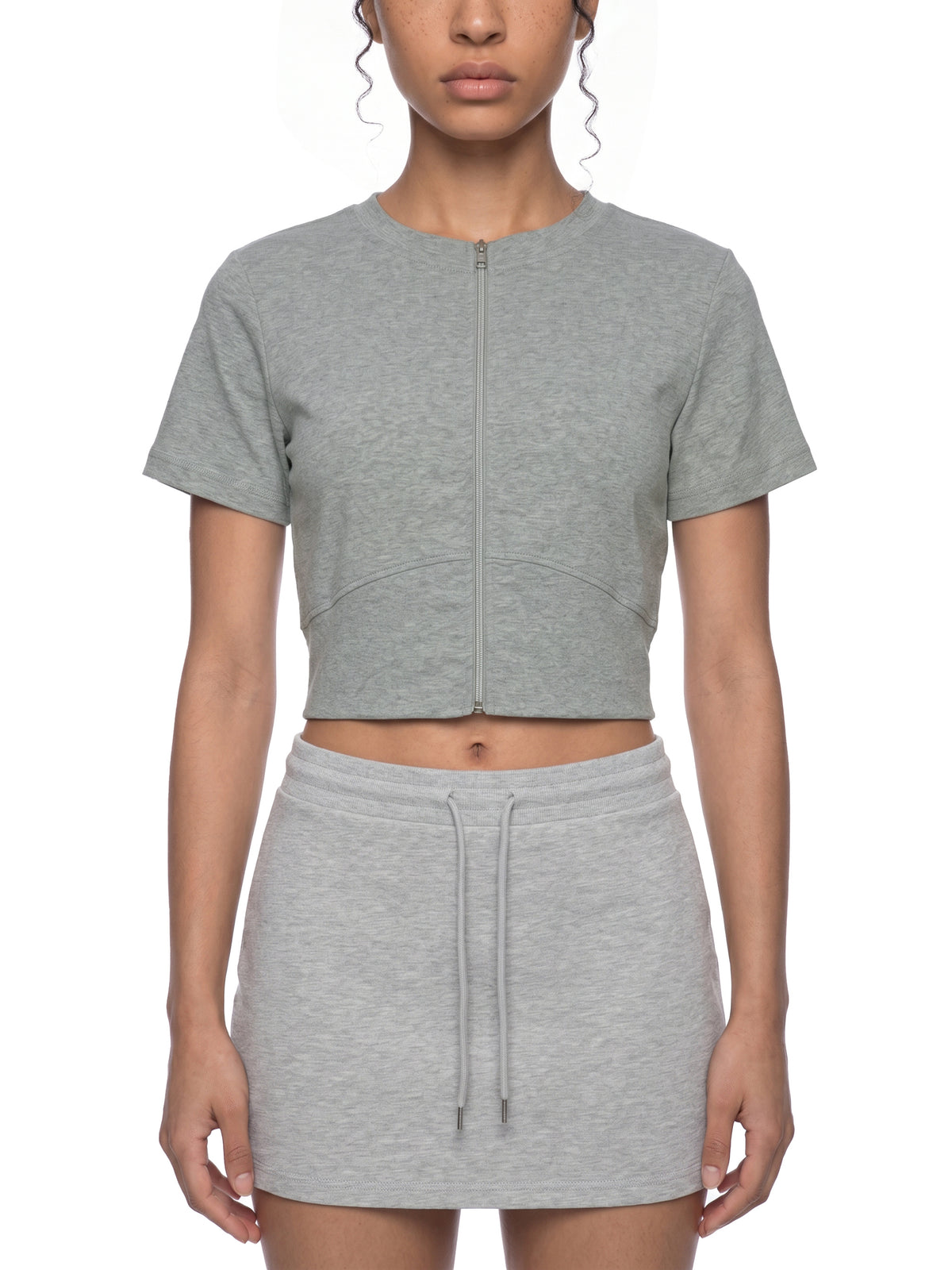 Paneling Full Zip T-Shirt