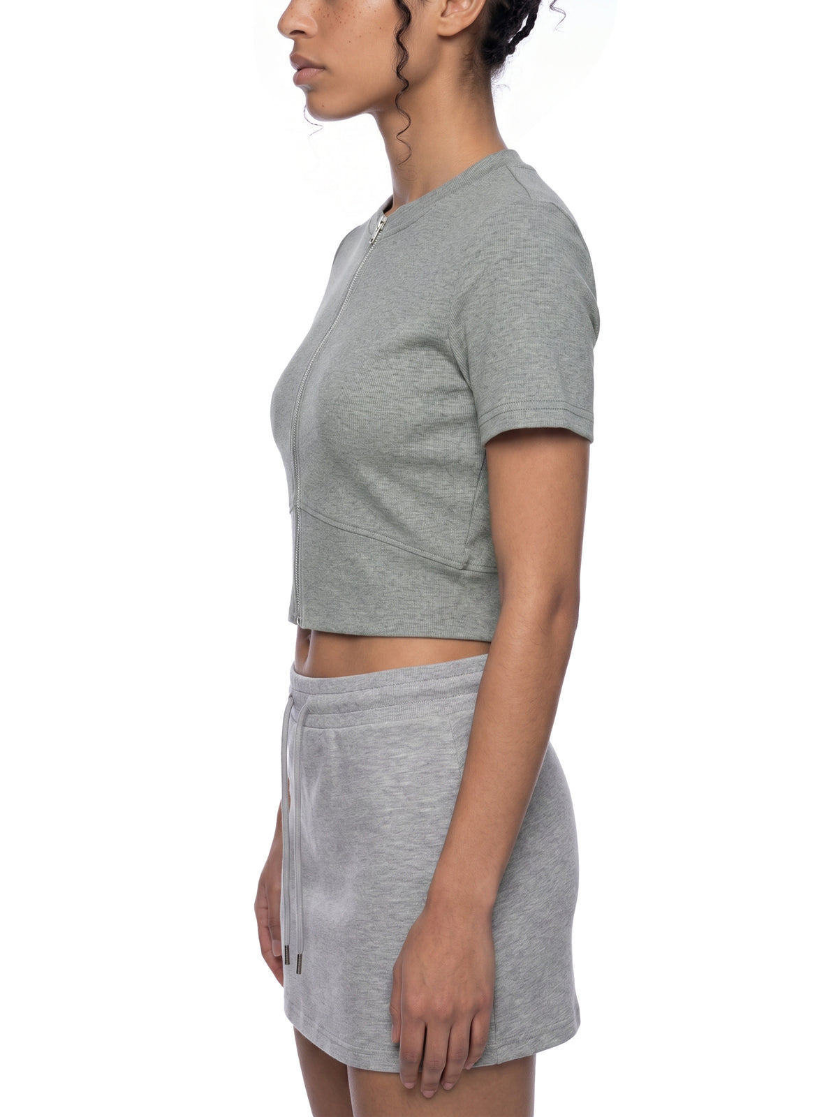 Paneling Full Zip T-Shirt