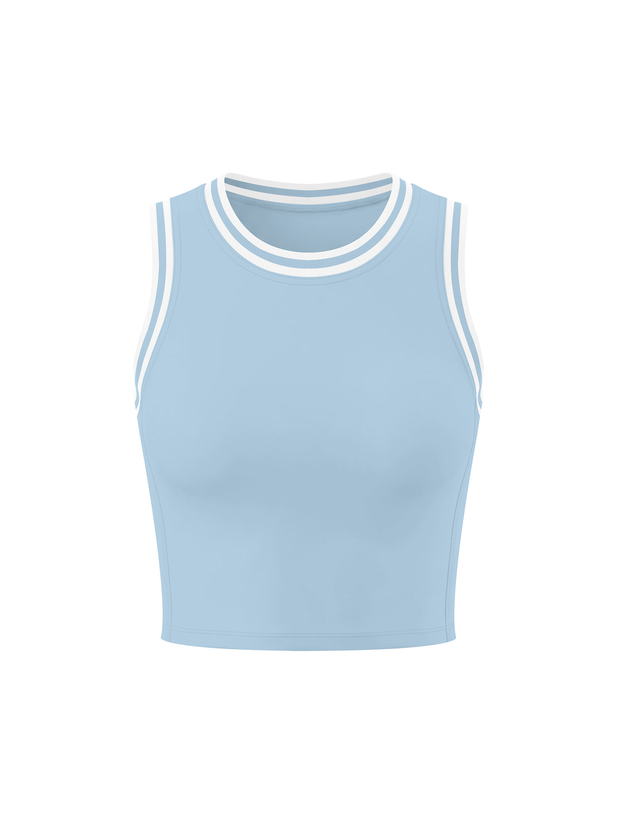 Sky Blue with White