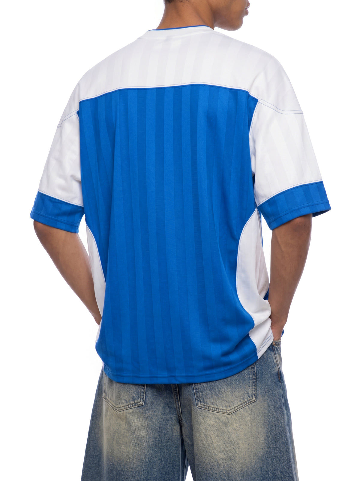 Blue with White model men