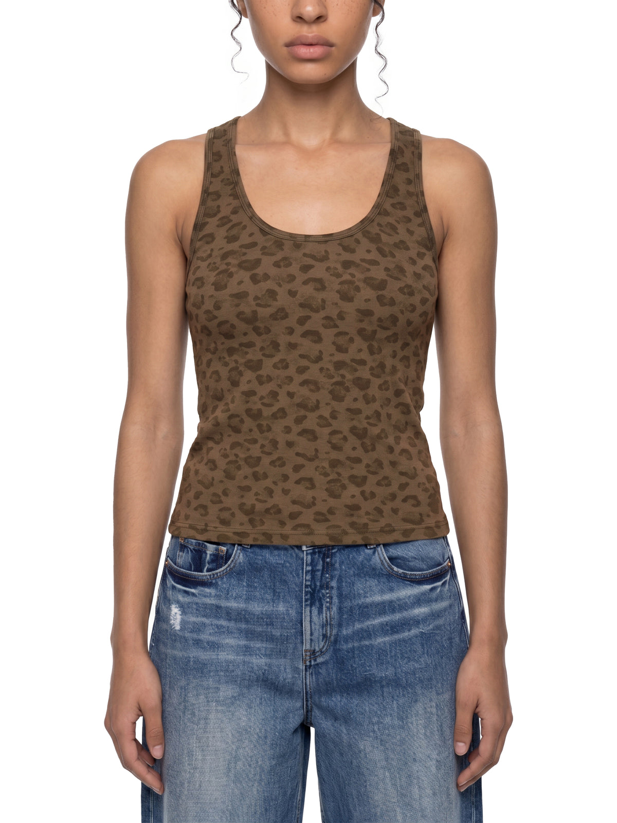 Leopard Brown model women