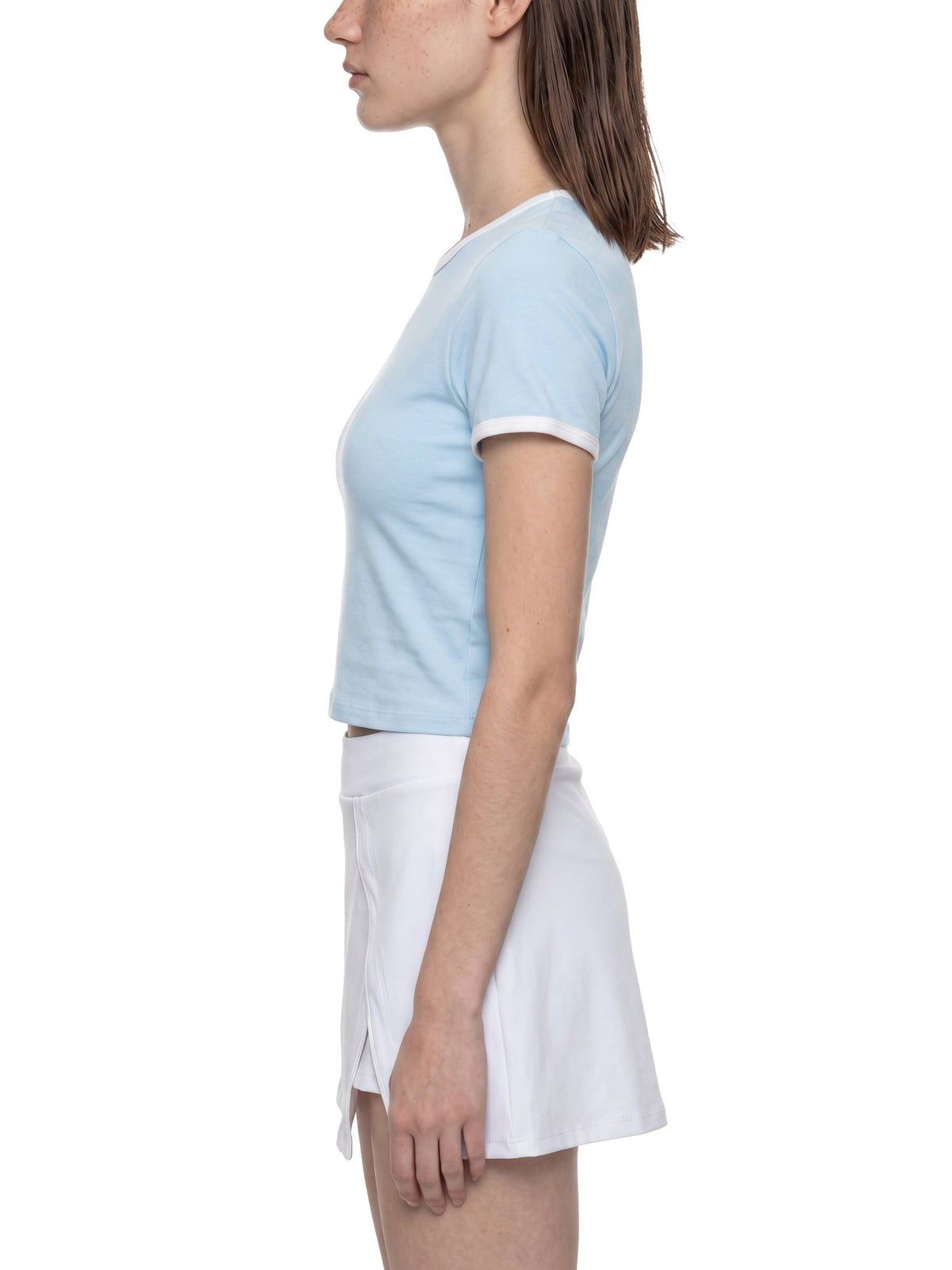 Color Block Crop T-Shirt