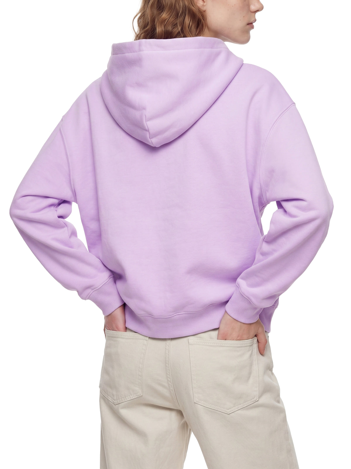 Wide Boxy Fleece Zip Hoodie