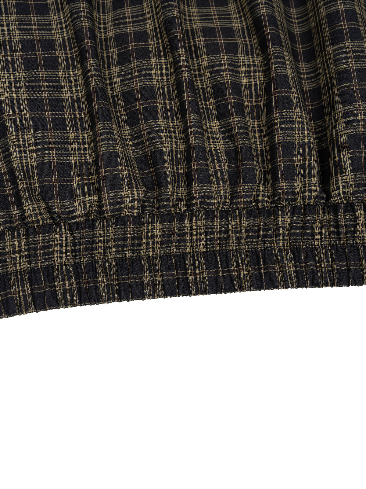 Black Plaid detail