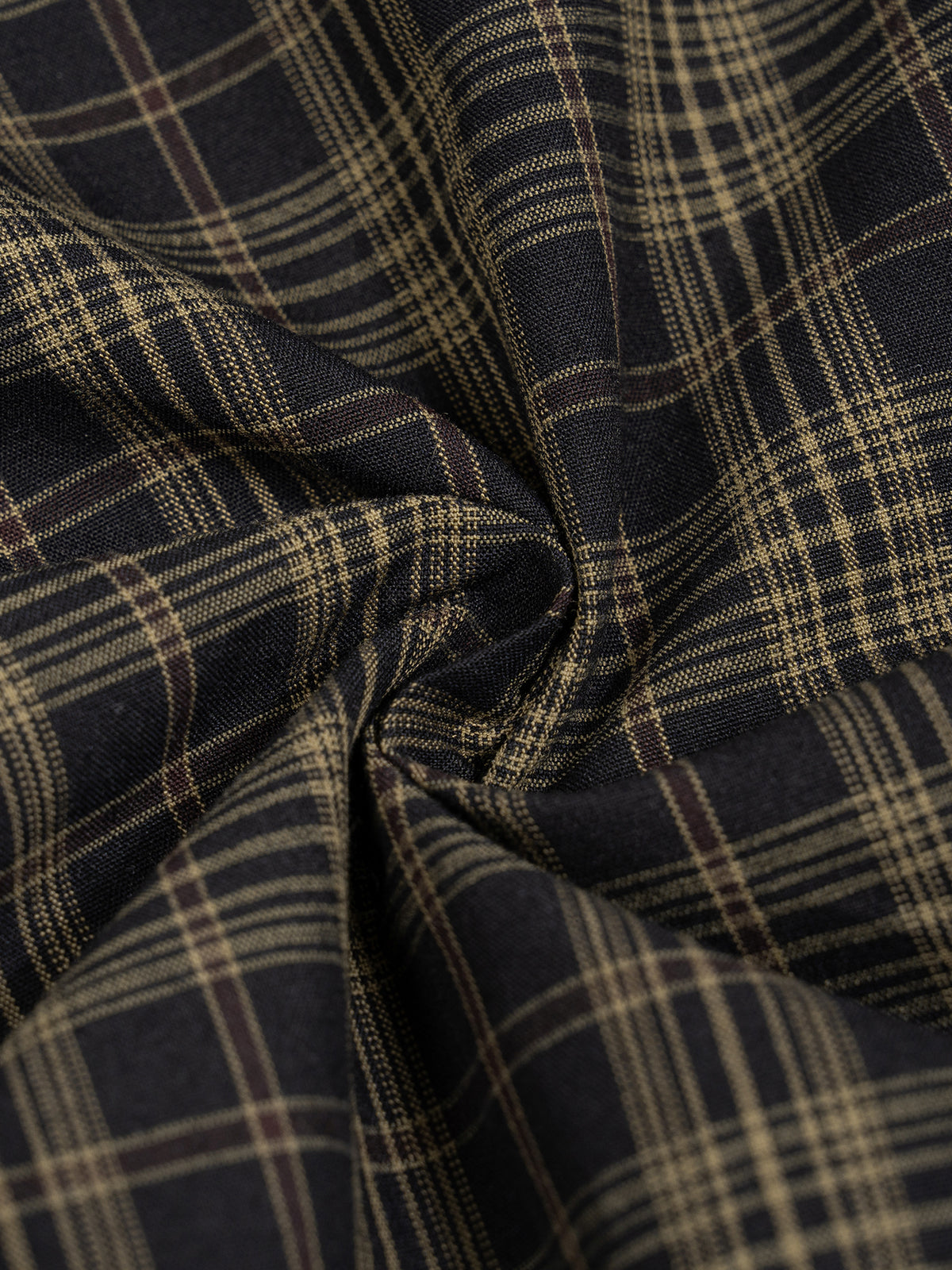 Black Plaid detail