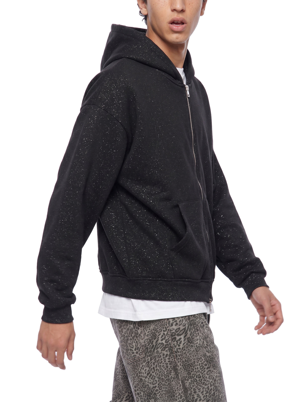 Sparkles Full Zip Boxy Hoodie