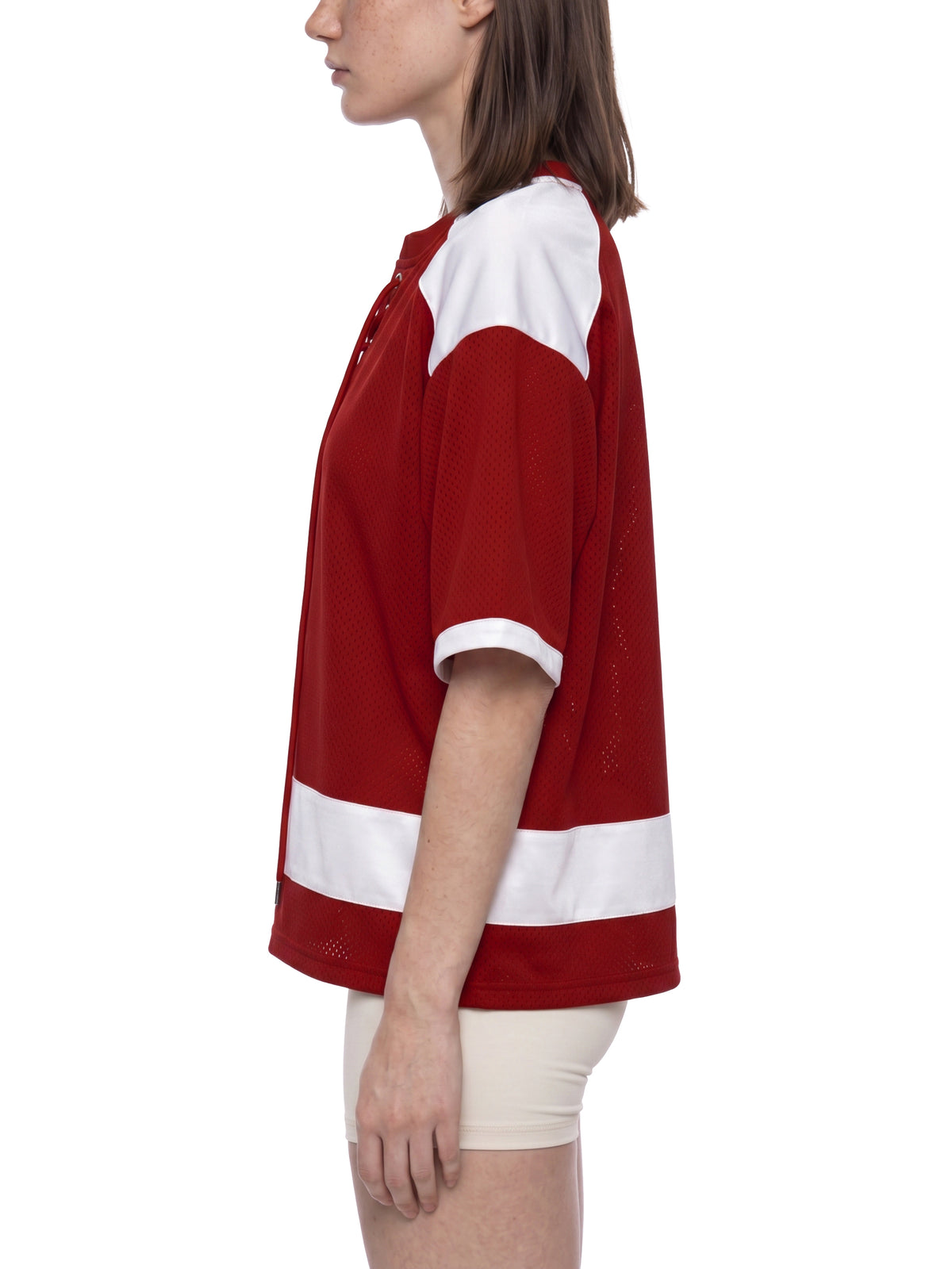 Red with White model women
