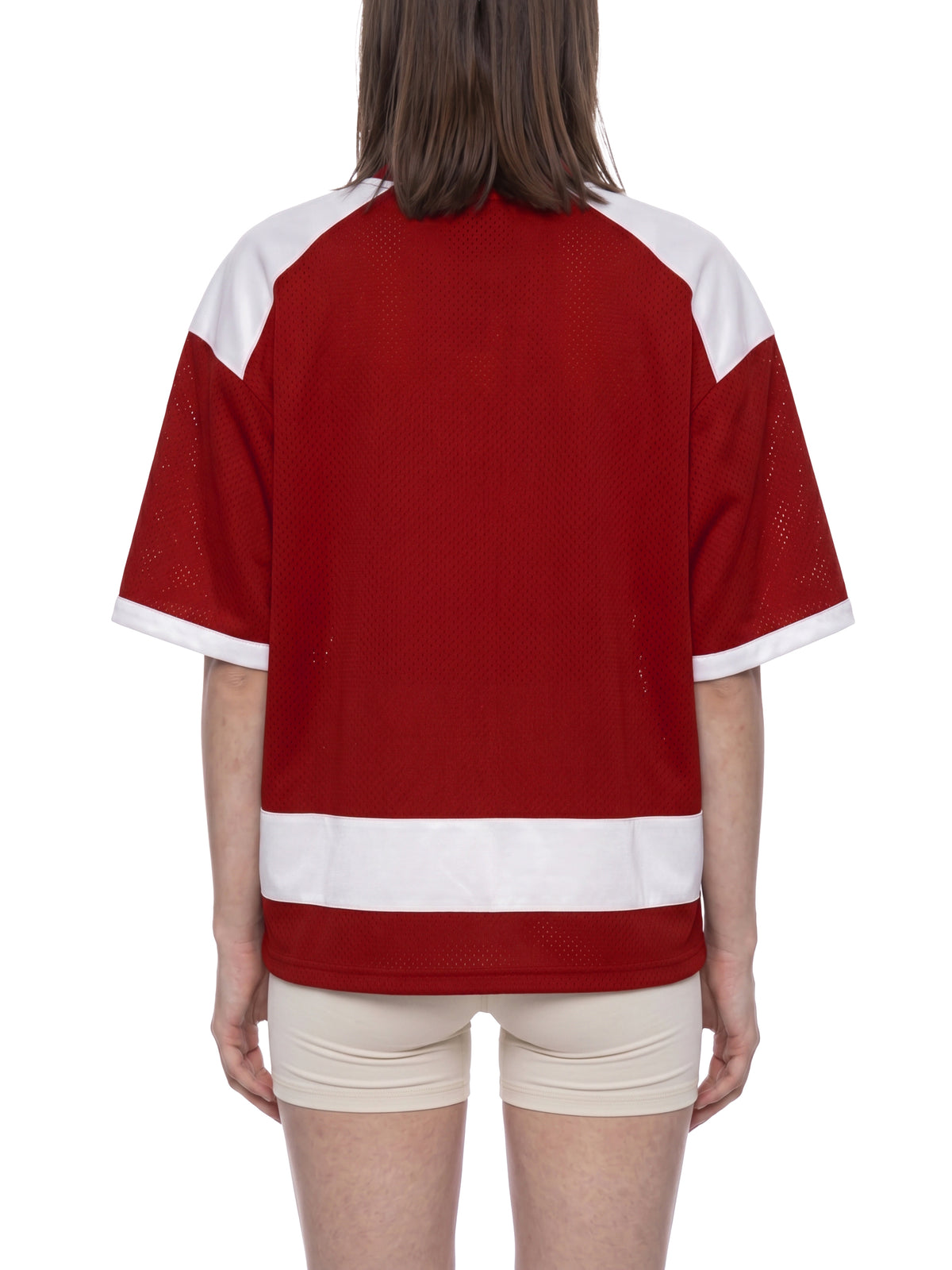 Red with White model women