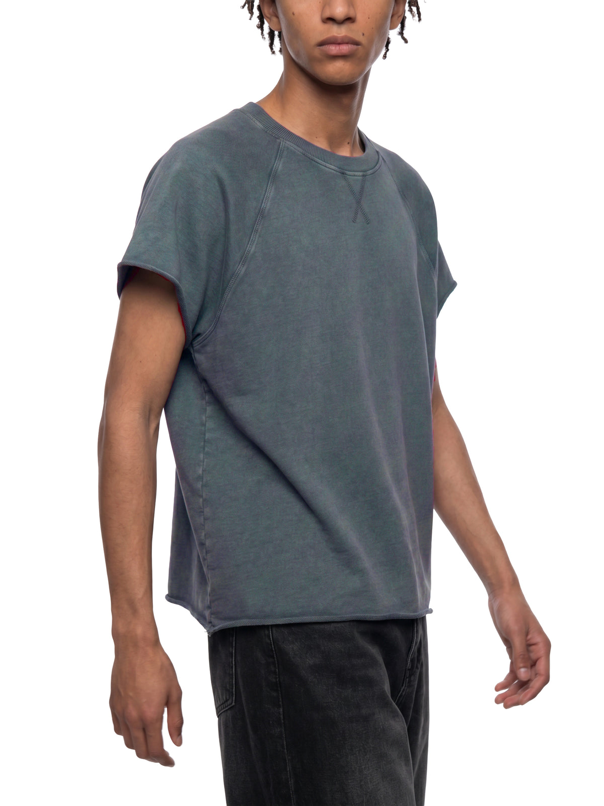 Vintage Wash Raw Edge Boxy T-Shirt
