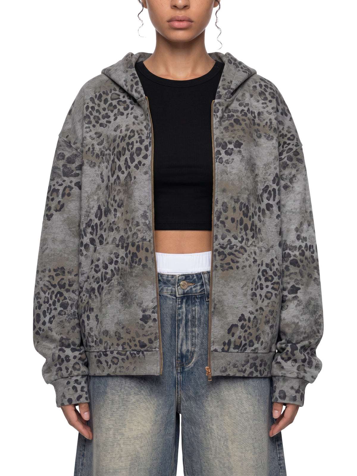 Leopard Dark Gray model women