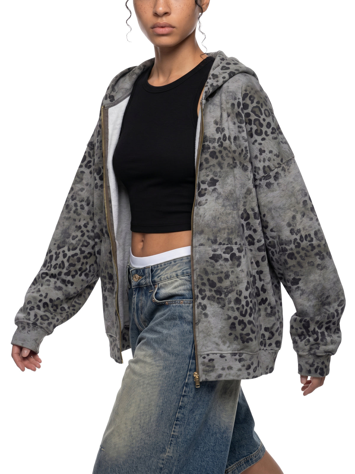 Leopard Dark Gray model women