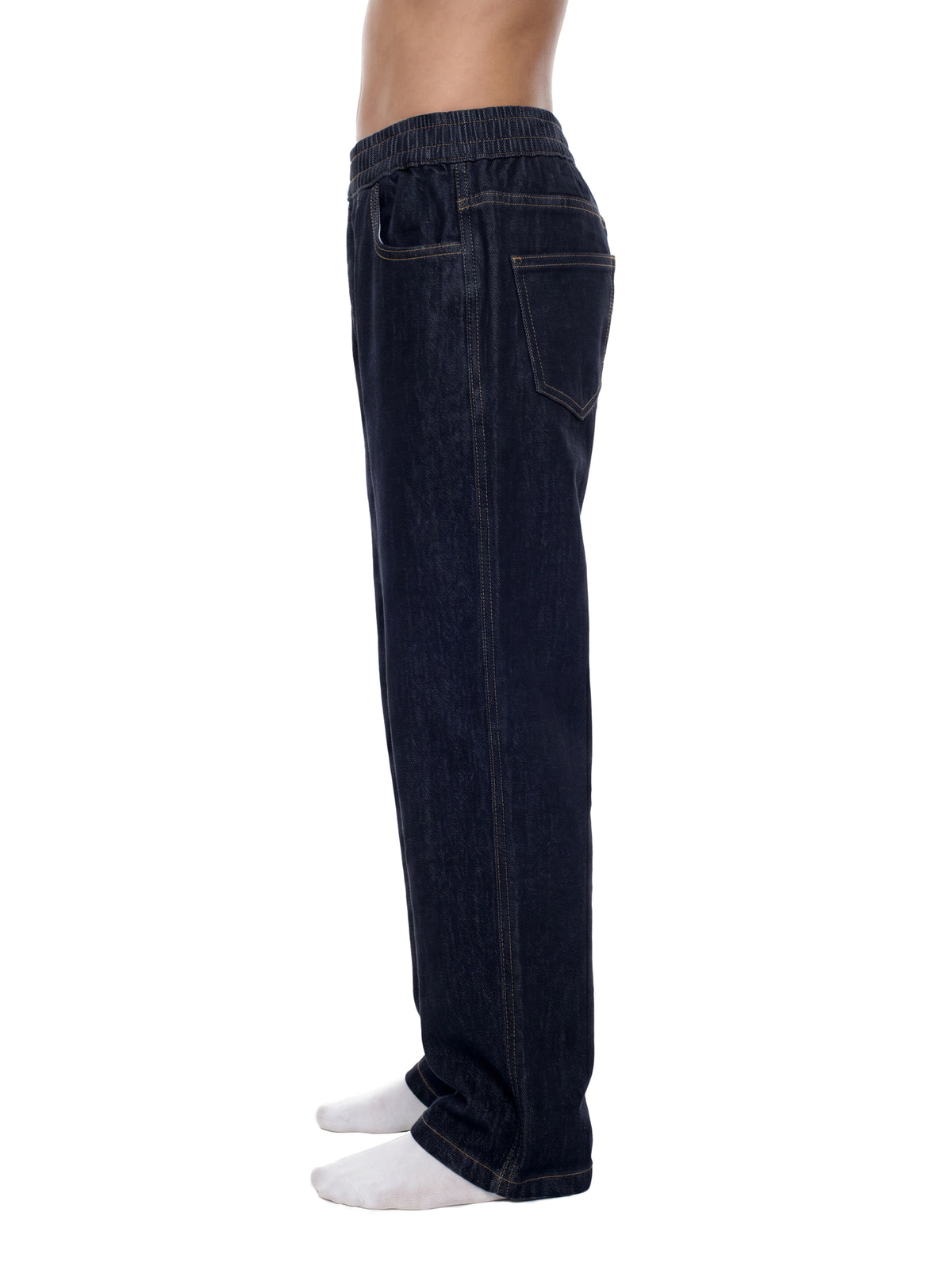 Kids Straight Leg Elastic Waist Jeans