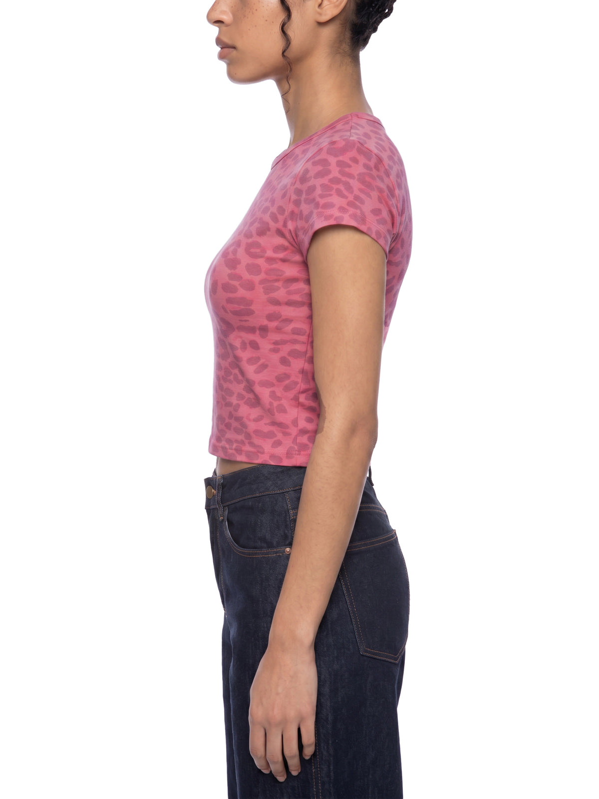 Leopard Rose Pink model women