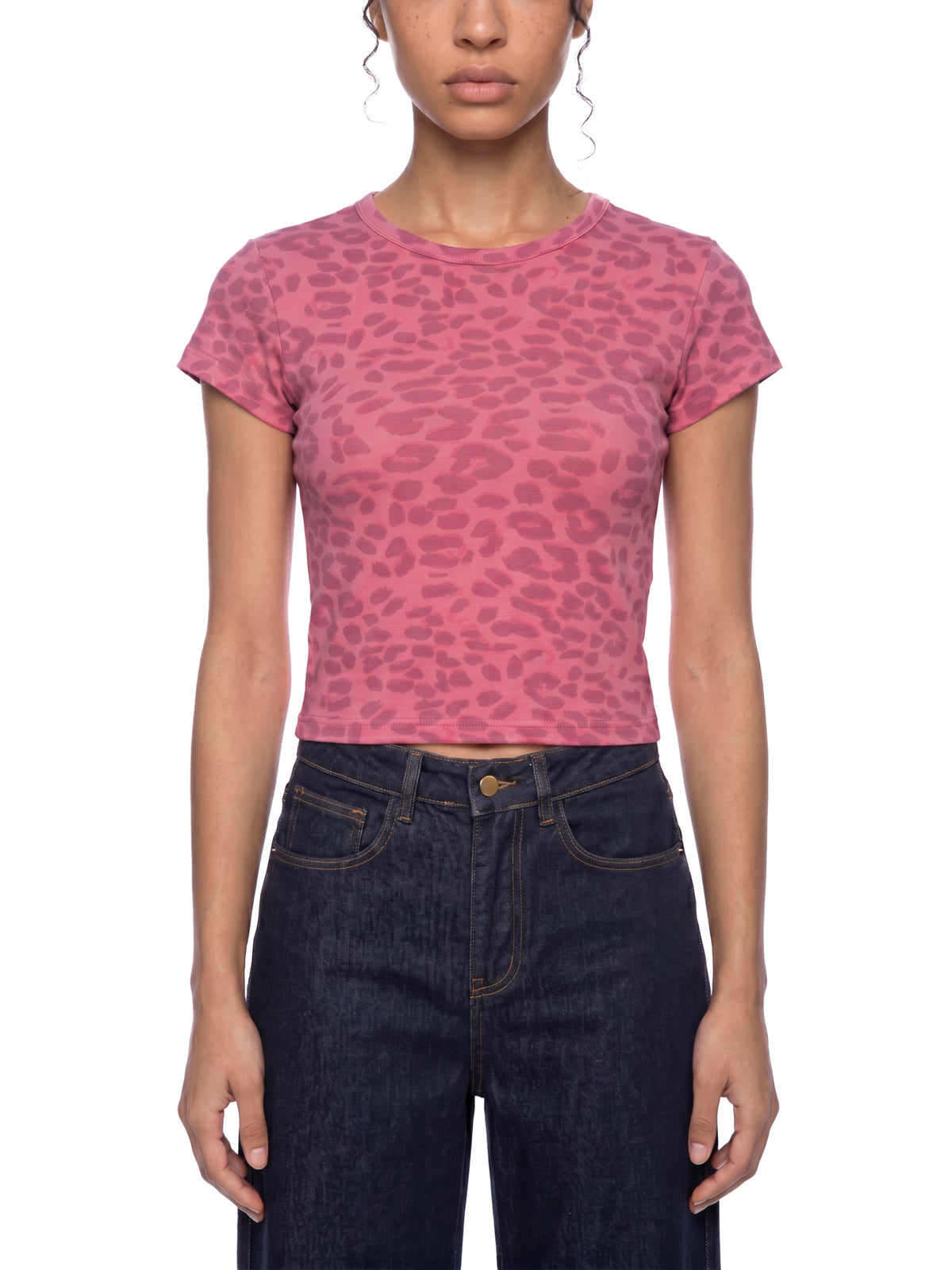 Leopard Rose Pink model women