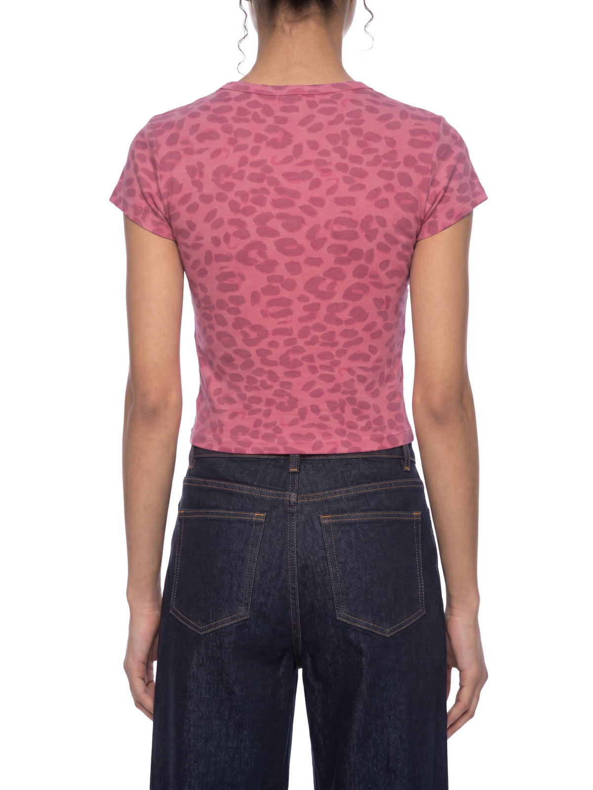 Leopard Print Crop T-Shirt
