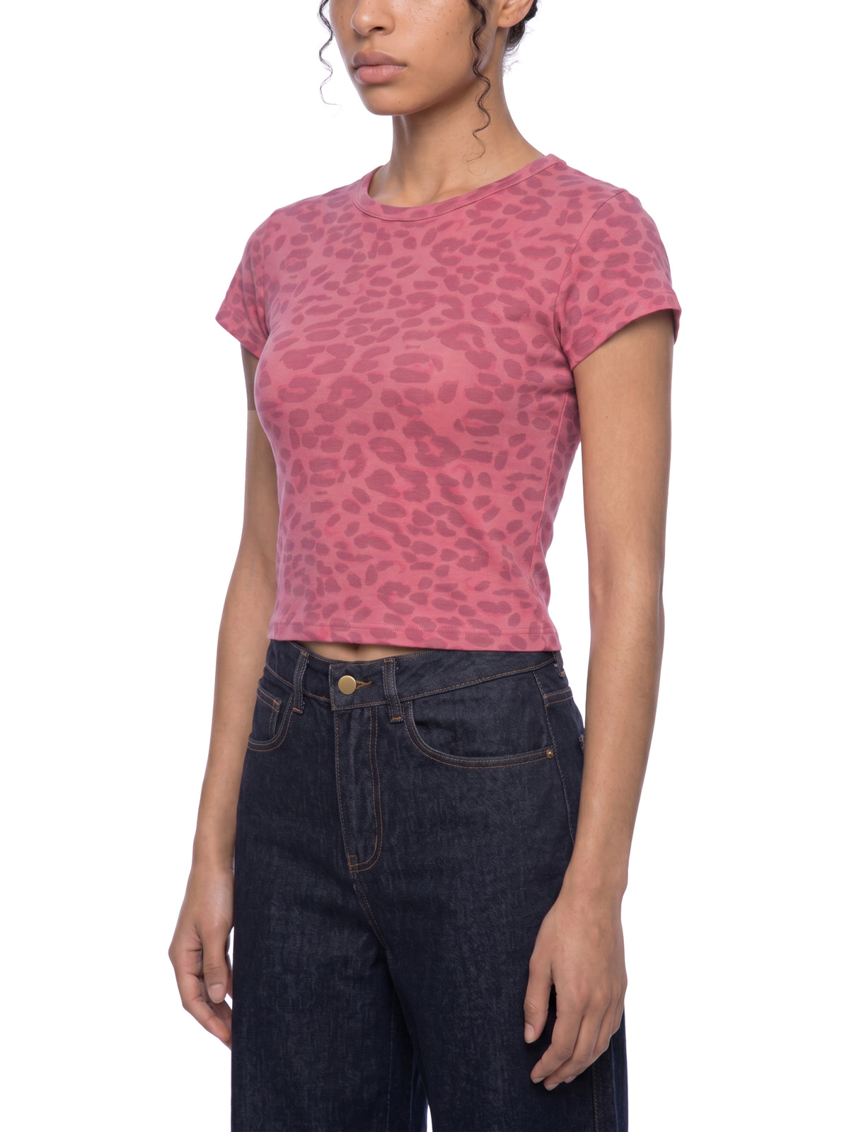Leopard Rose Pink model women