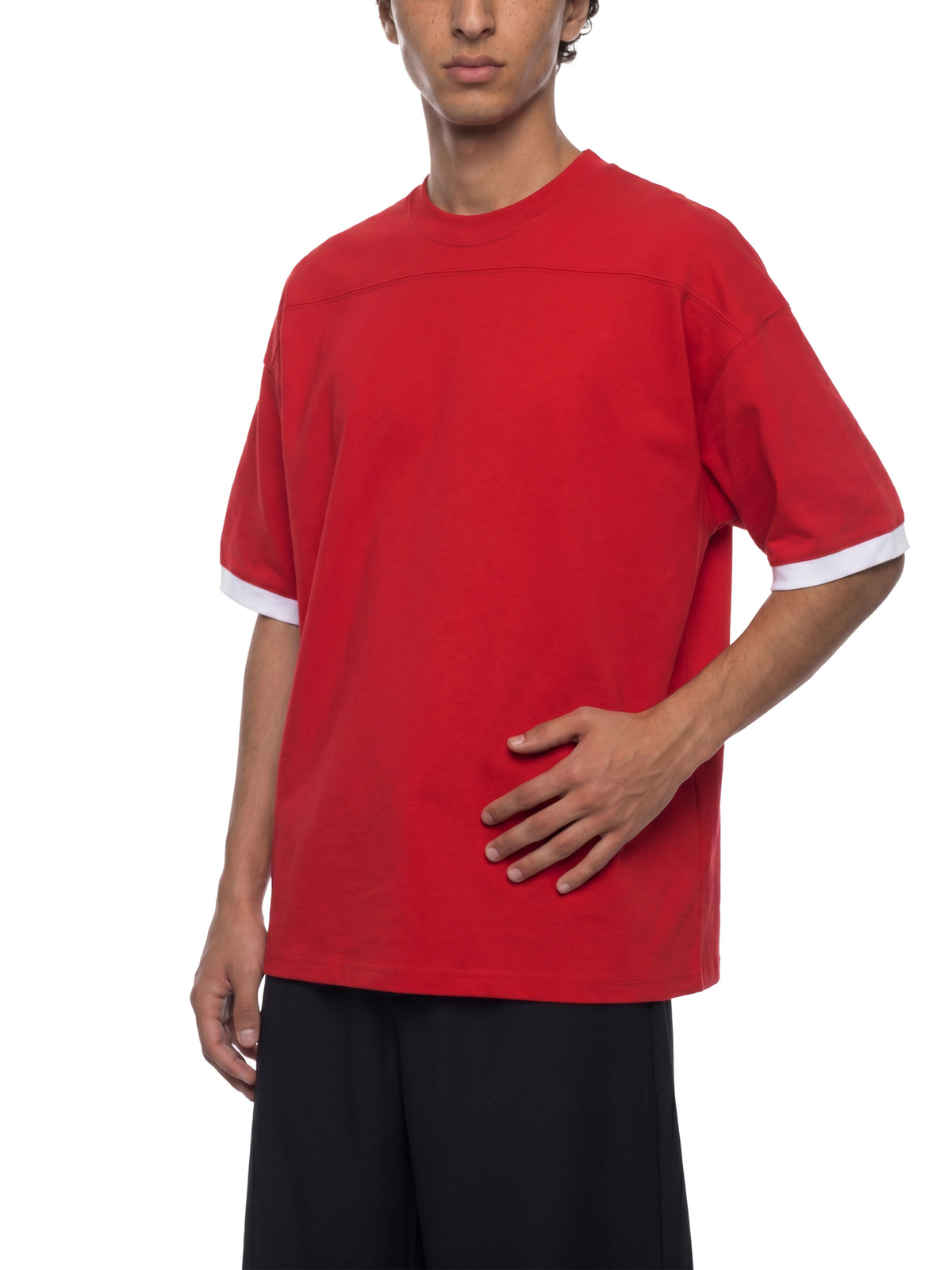 Color Block Drop Shoulder T-Shirt