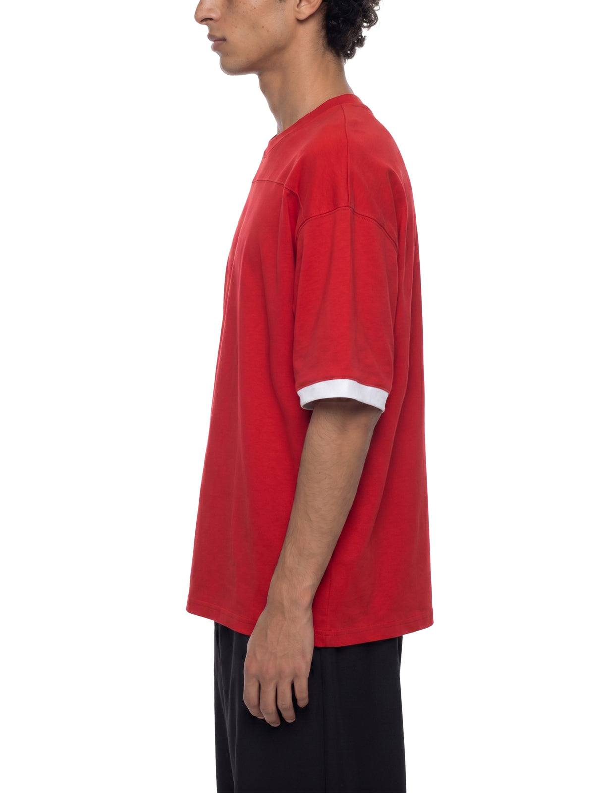 Color Block Drop Shoulder T-Shirt
