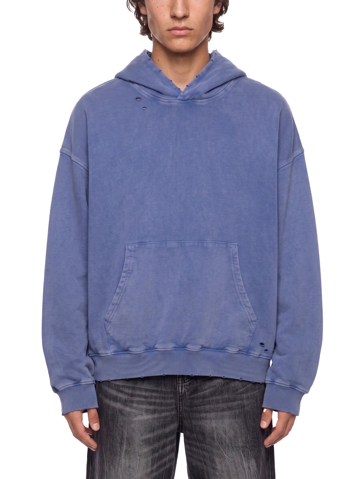 Mineral Wash Distressed Hoodie