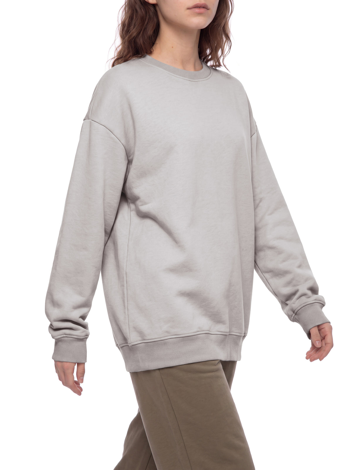 Oversized Vintage Wash Fleece Sweatshirt