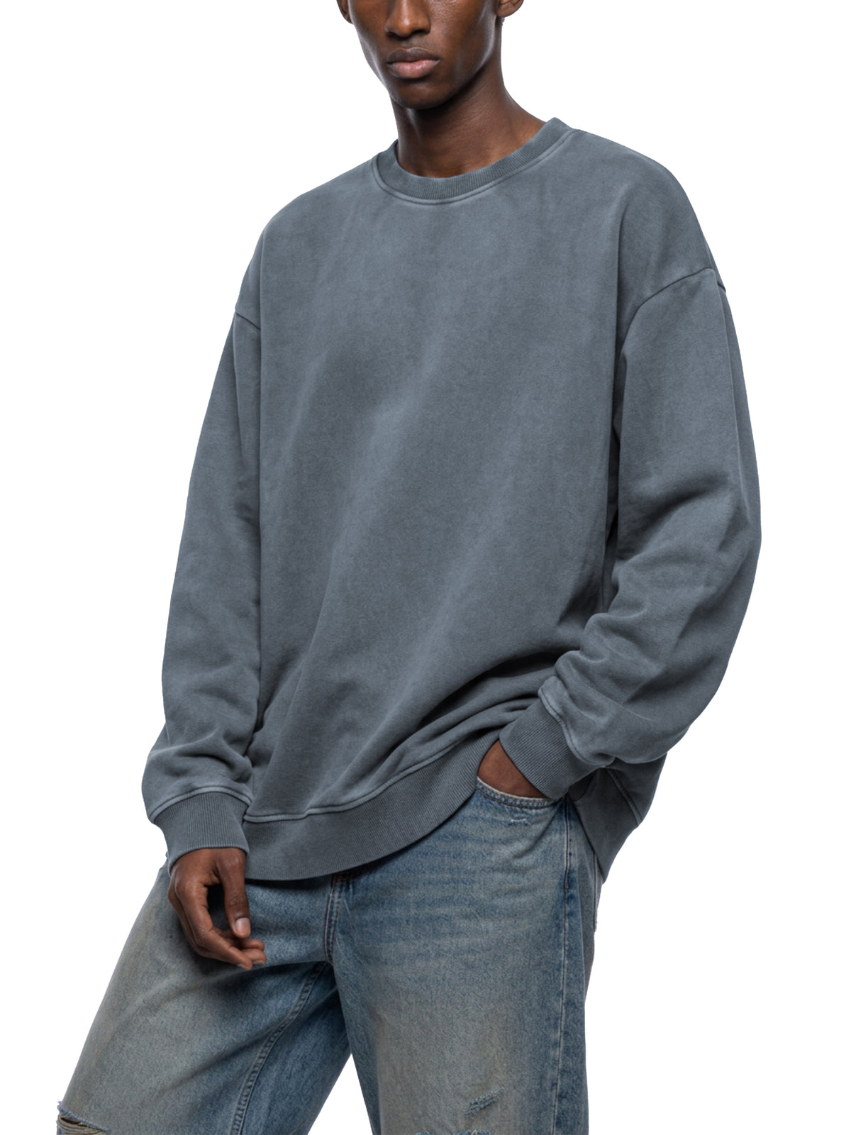Washed Blue model men