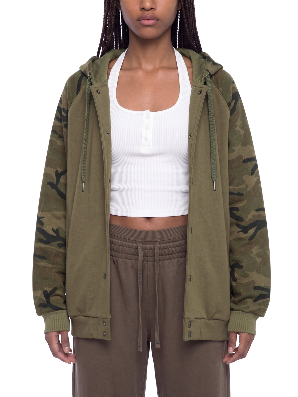 Army Green with Green Camo model women