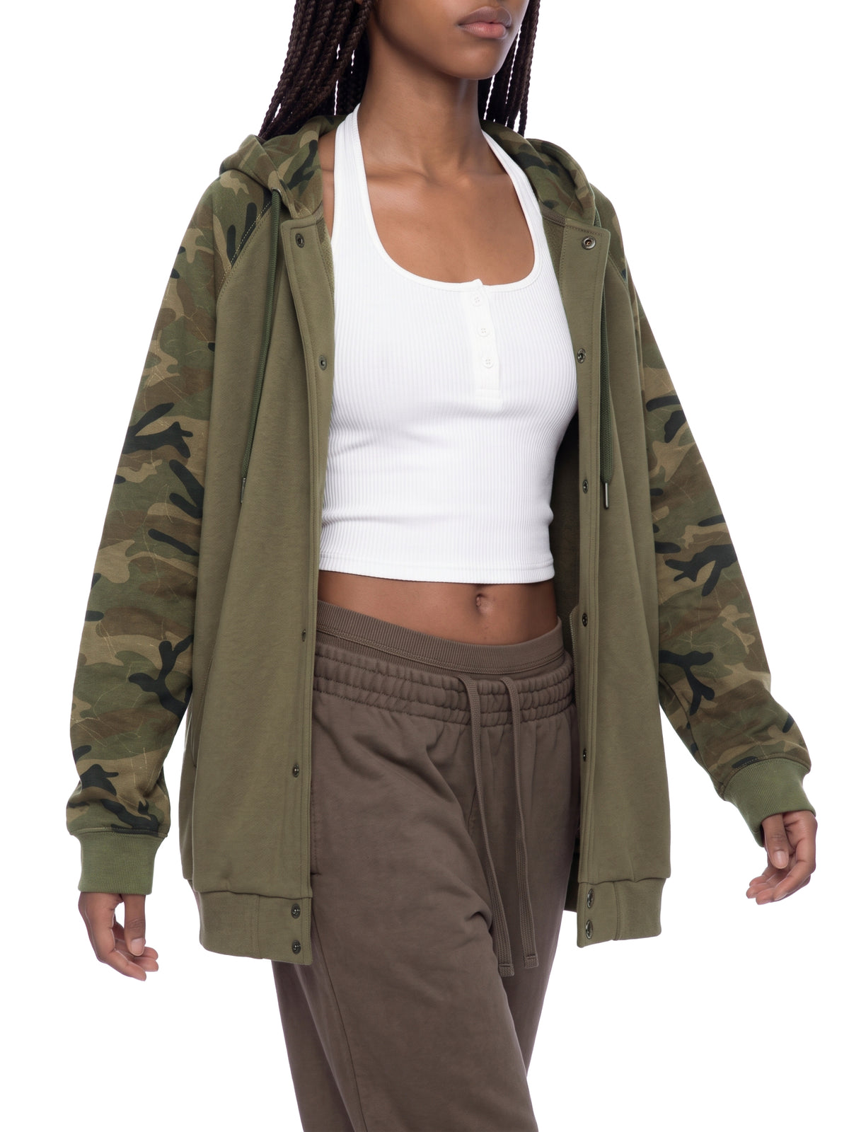 Army Green with Green Camo model women