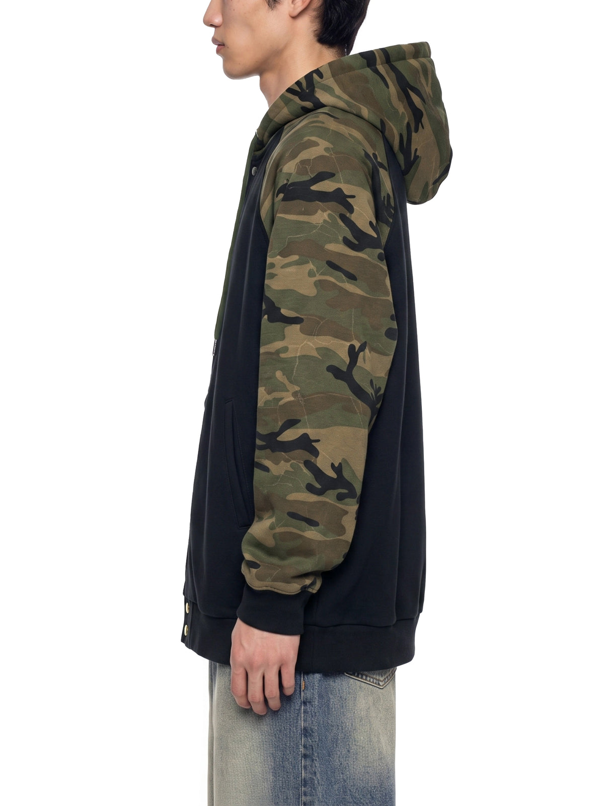 Black with Green Camo model men