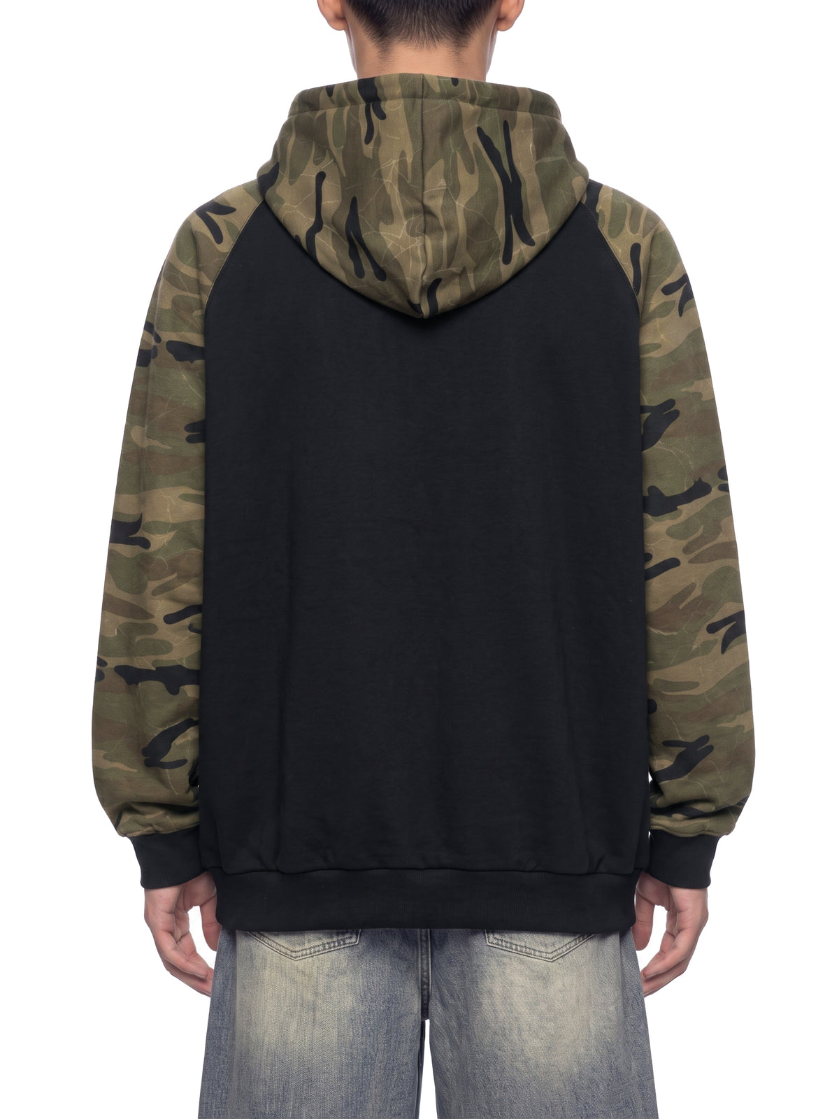 Black with Green Camo model men