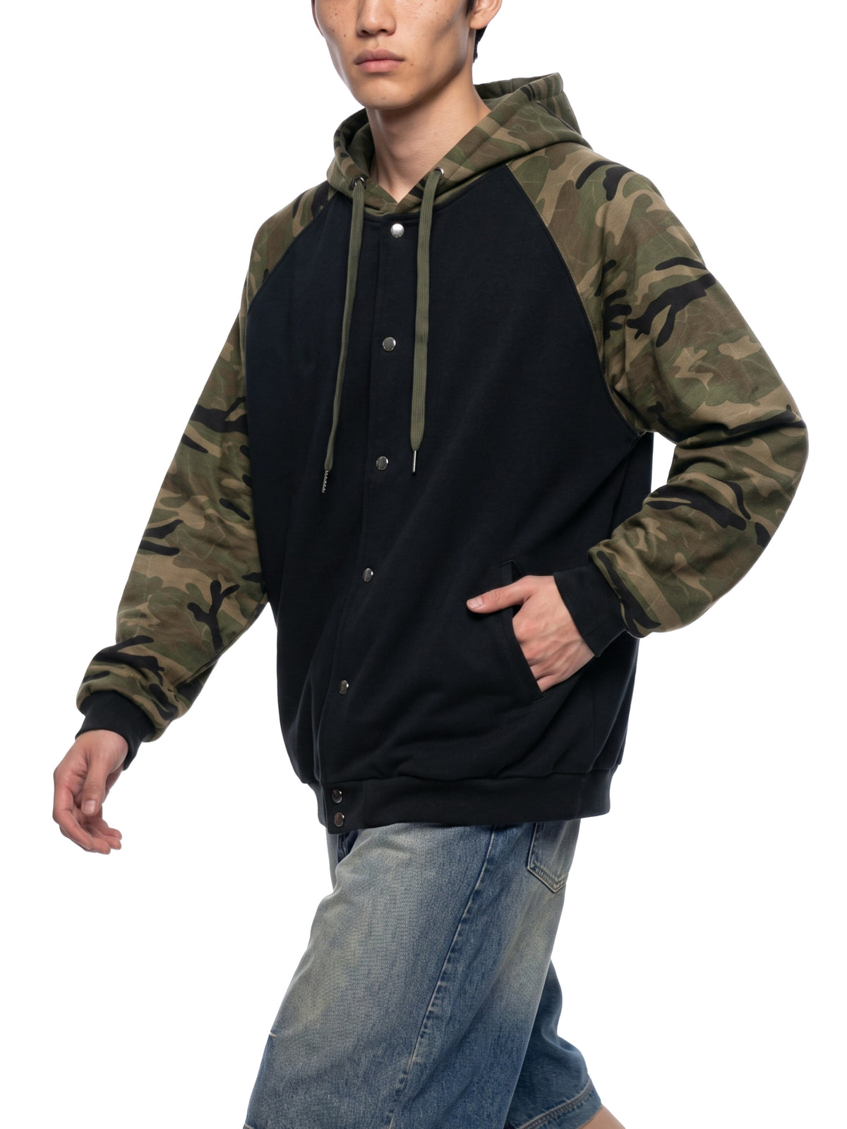 Black with Green Camo model men