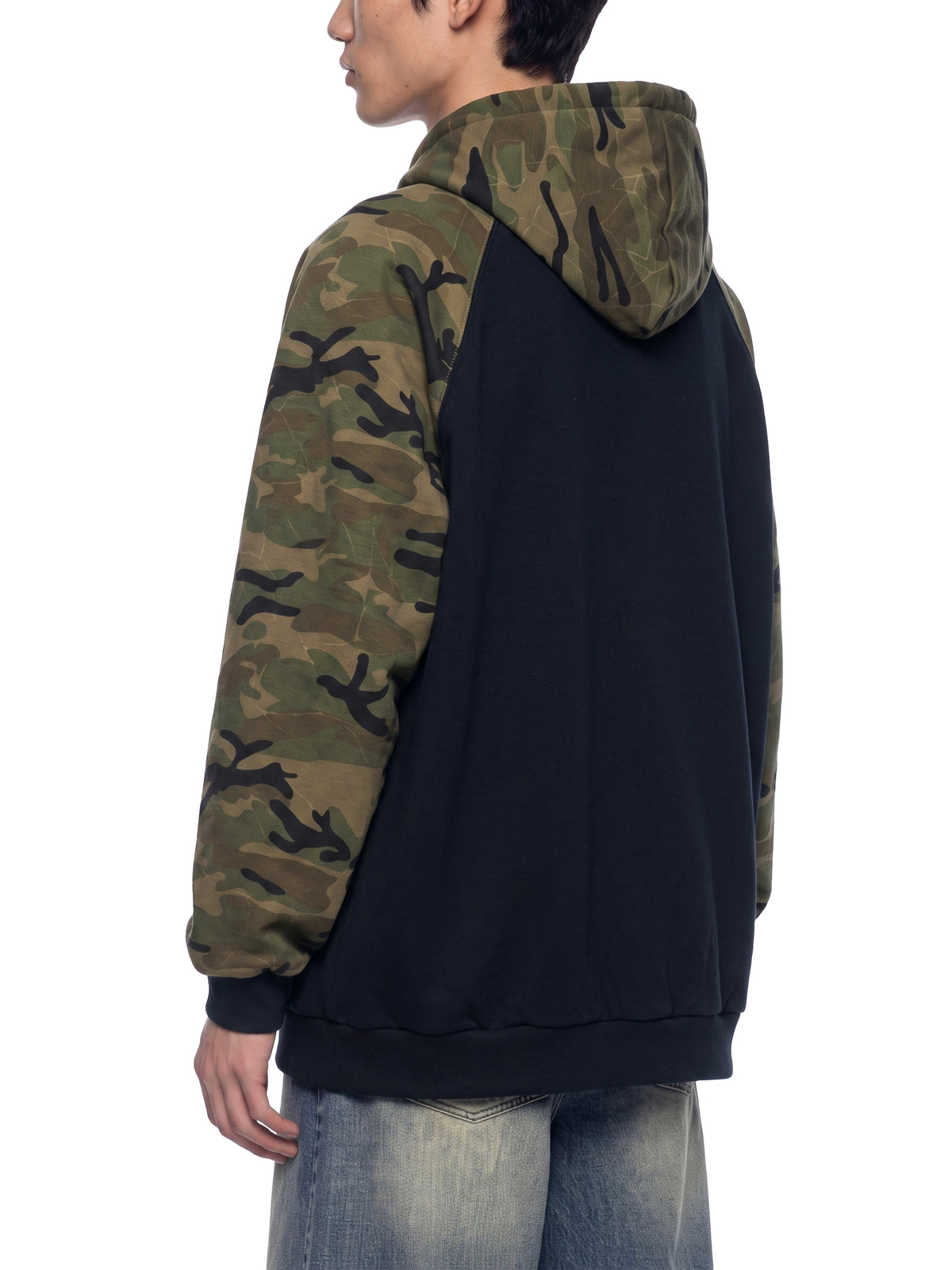 Black with Green Camo model men