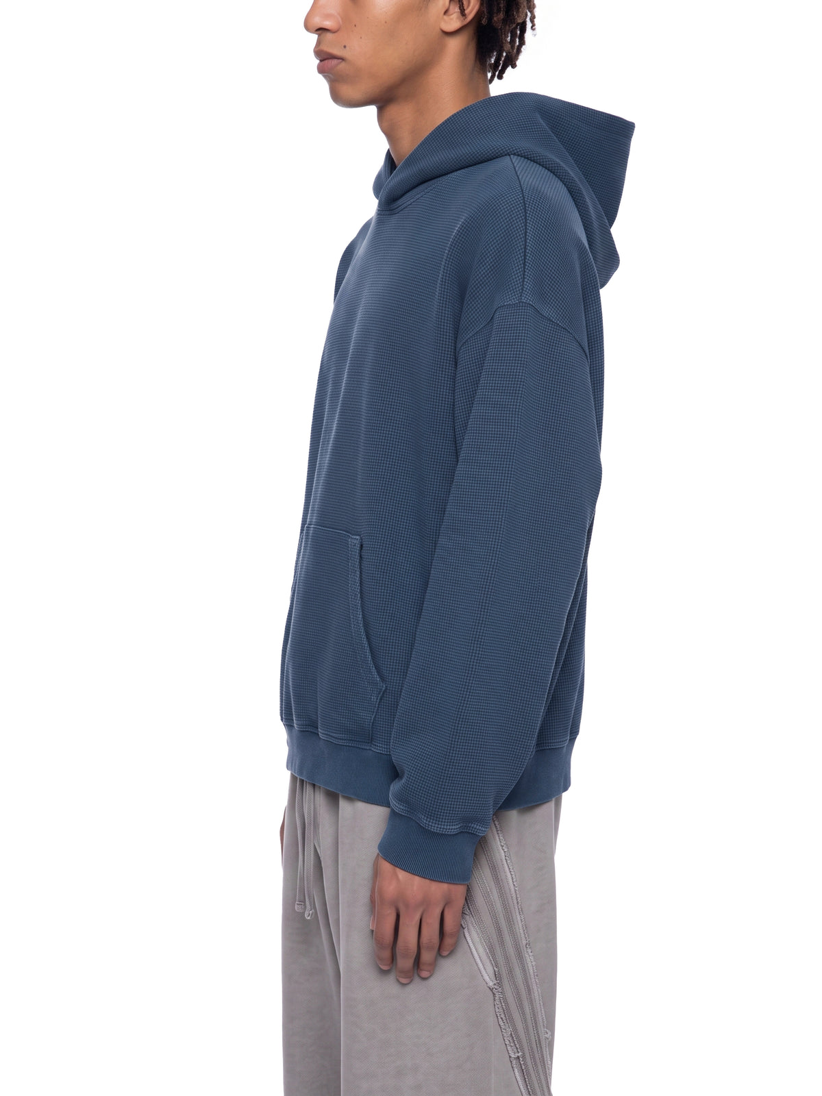 Vintage Wash Waffle Boxy Hoodie