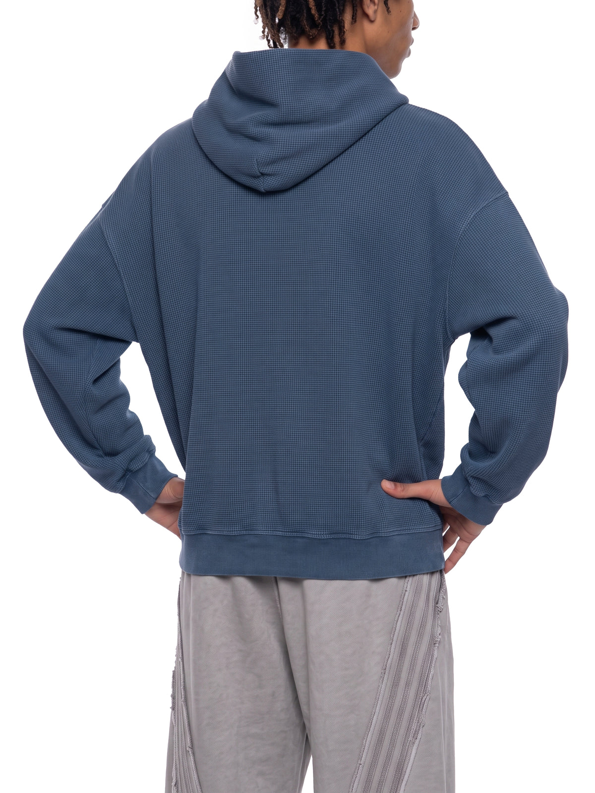 Vintage Wash Waffle Boxy Hoodie