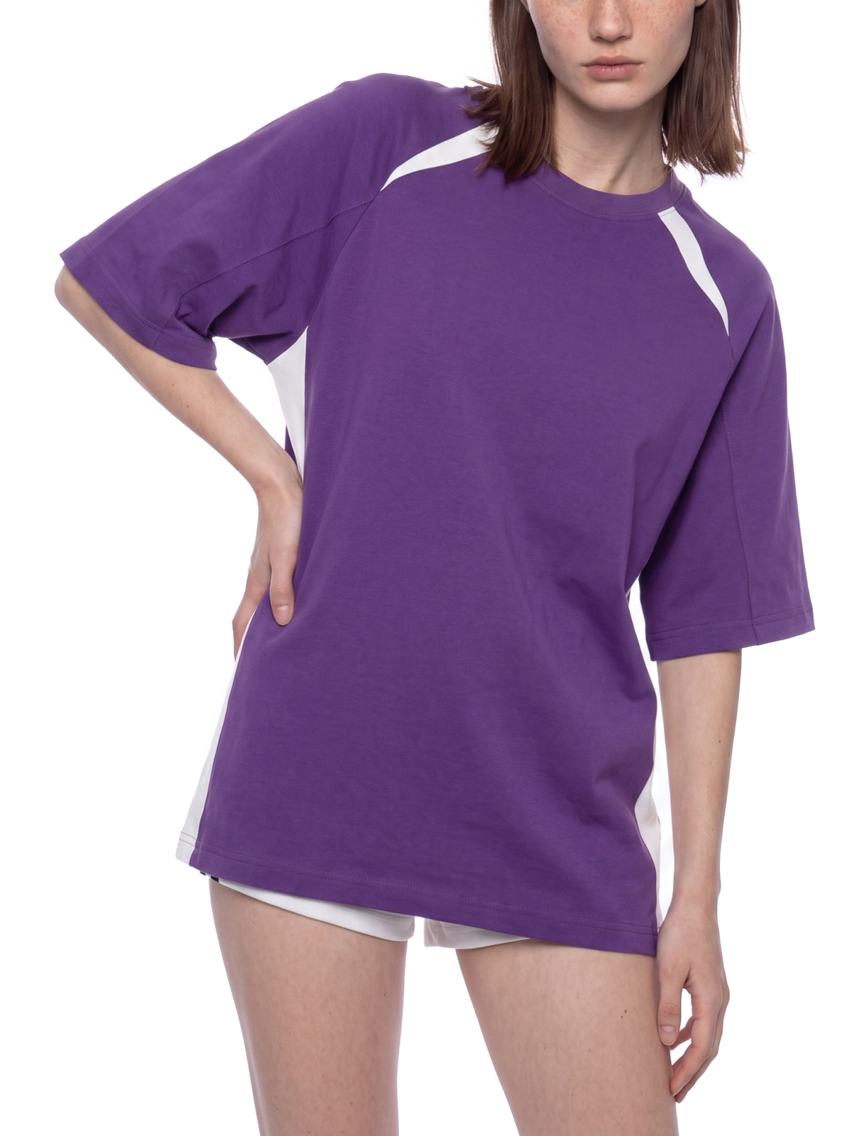 Contrast Panel Raglan T-Shirt