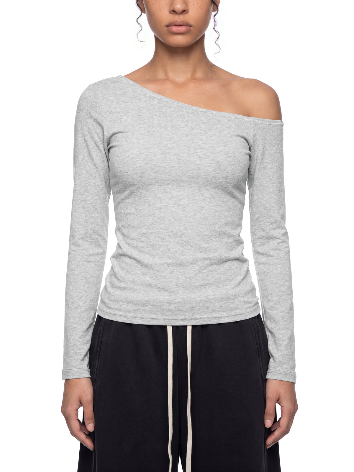 Midweight Off-the-Shoulder T-Shirt
