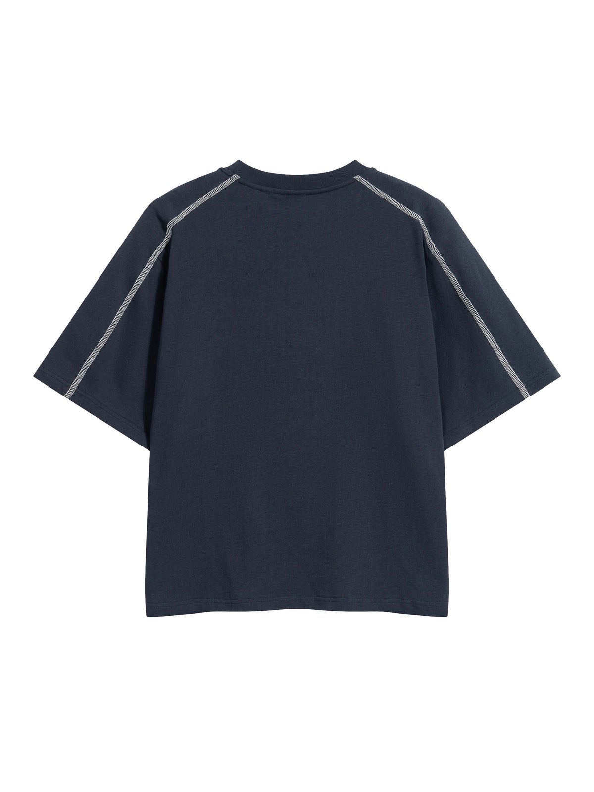 Navy Blue with White