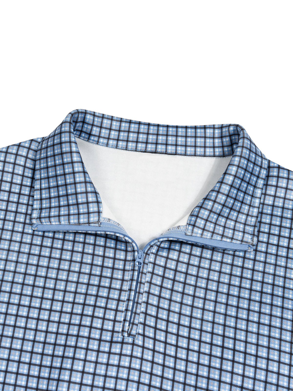 Sky Blue Plaid detail