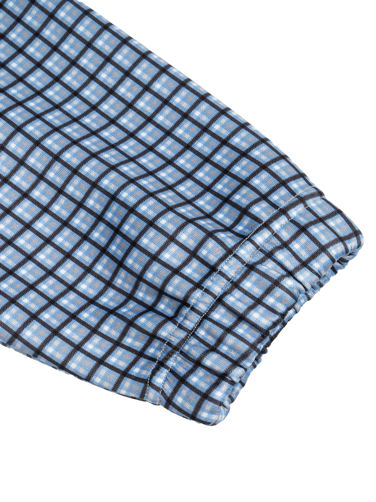 Sky Blue Plaid detail