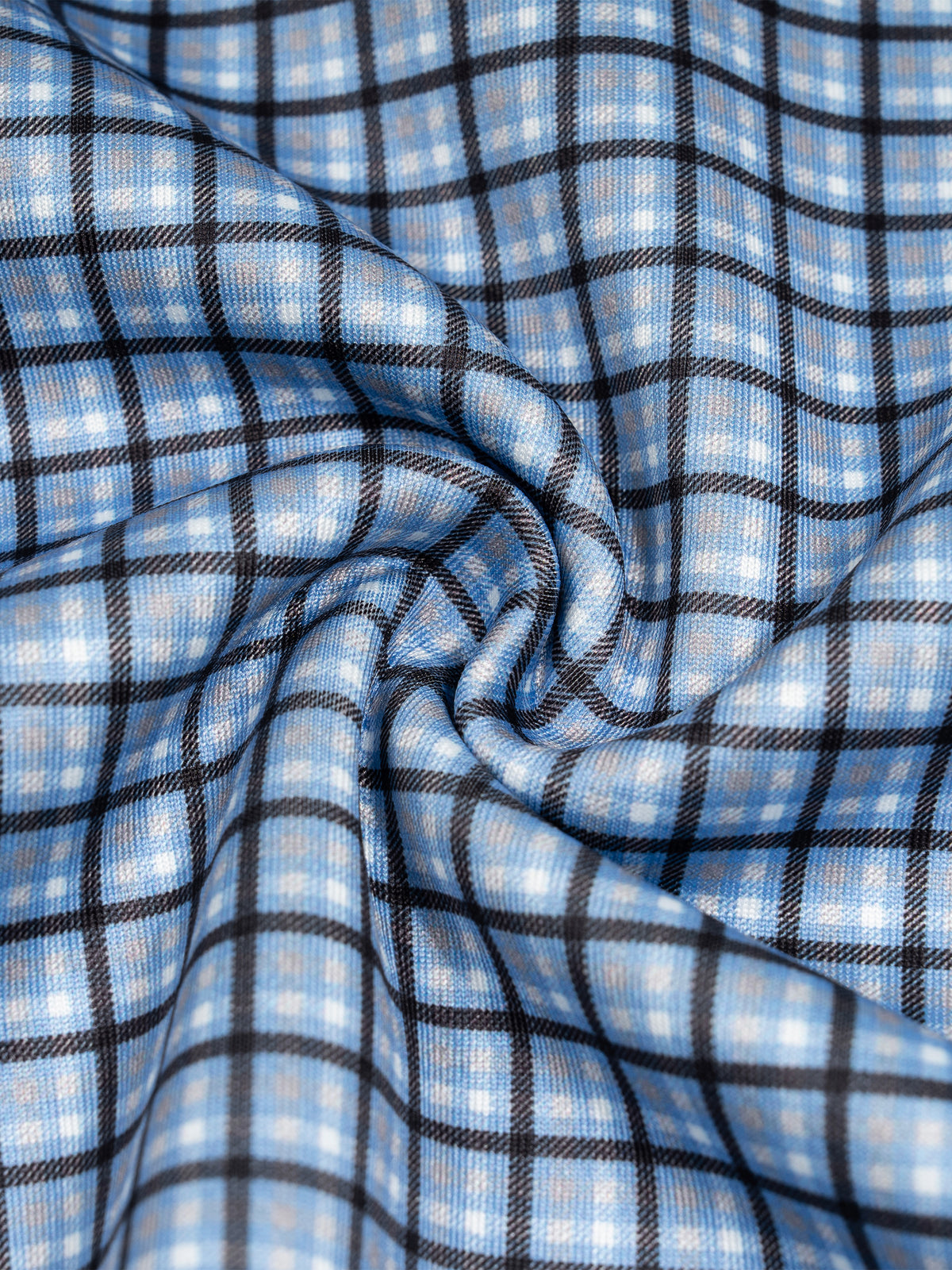 Sky Blue Plaid detail