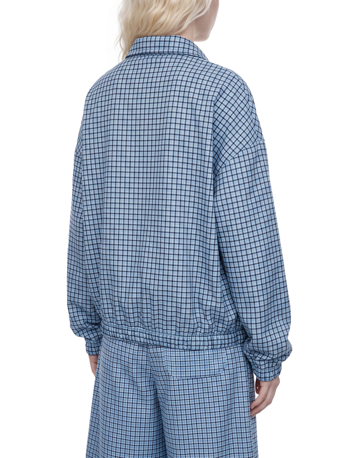 Sky Blue Plaid model women