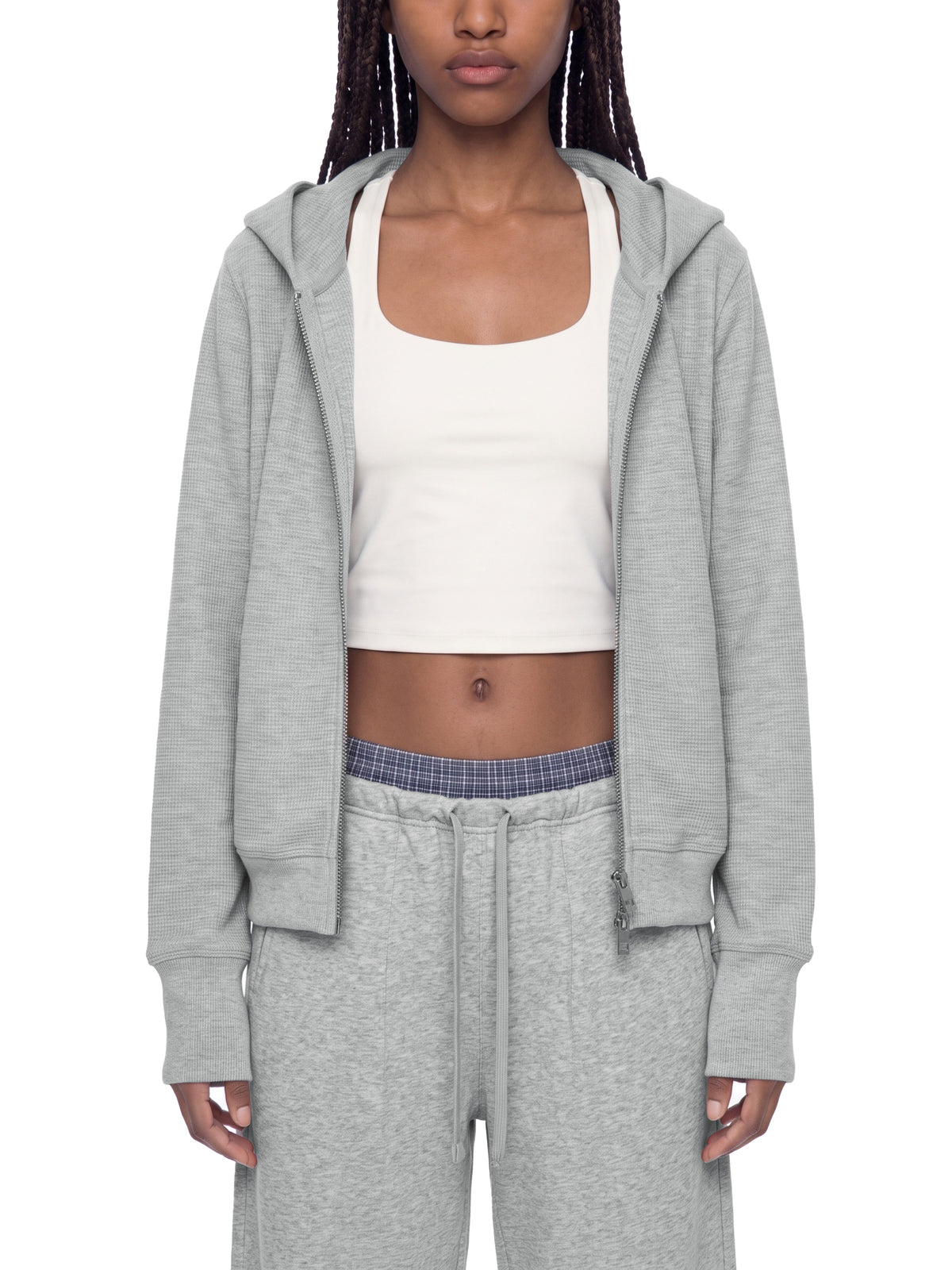 Waffle Full Zip Hoodie