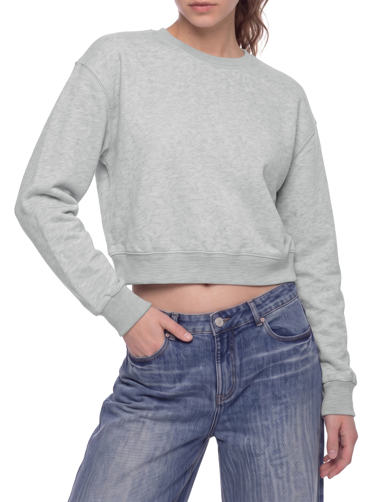 Cropped Crewneck Sweatshirt
