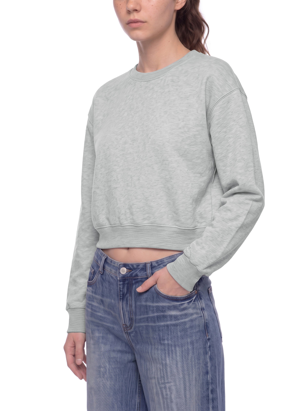 Cropped Crewneck Sweatshirt