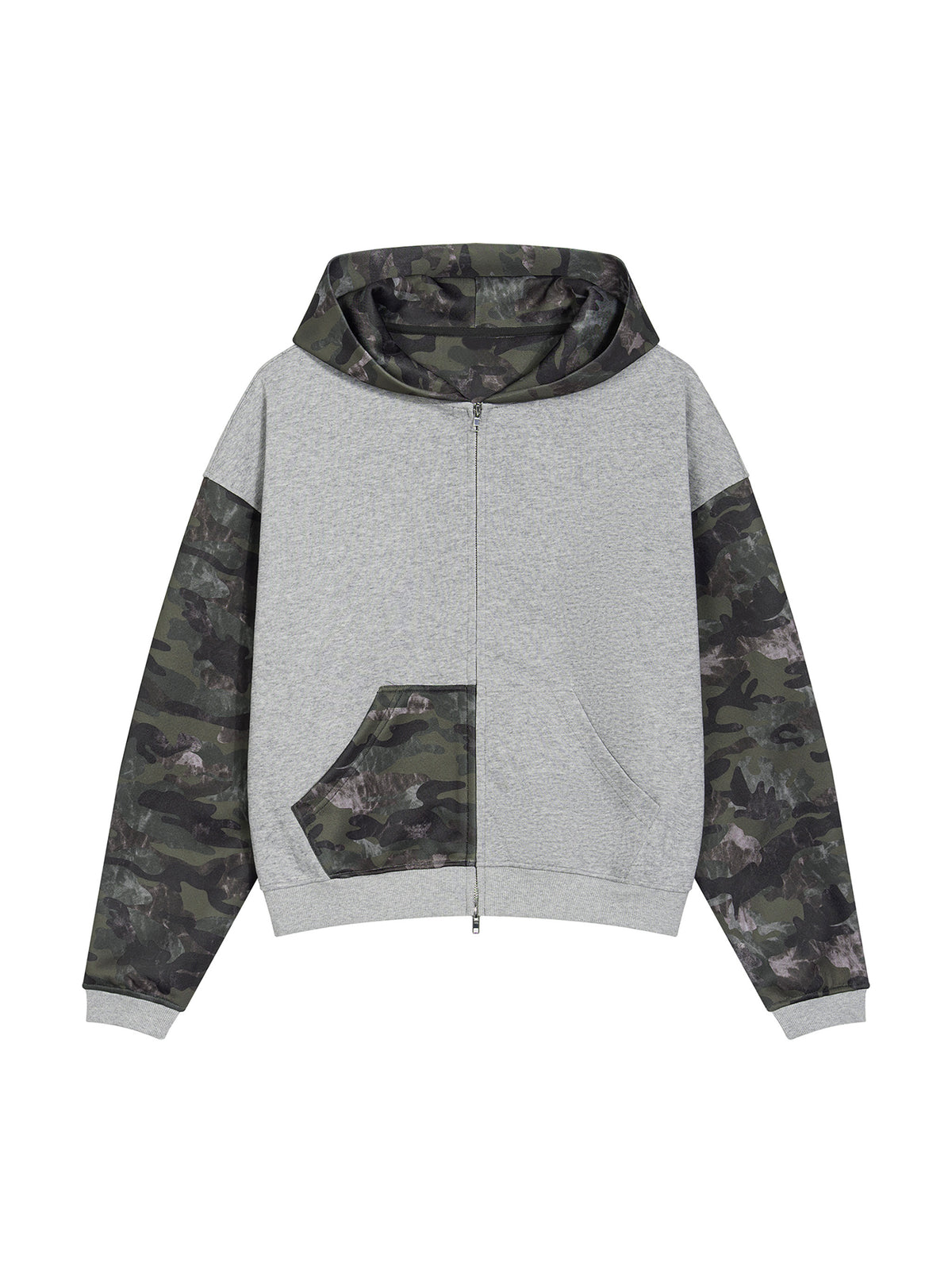 Flower Gray with Green Camo
