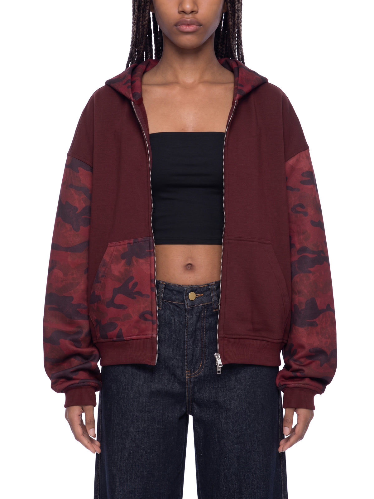 Wine Red with Red Camo model women