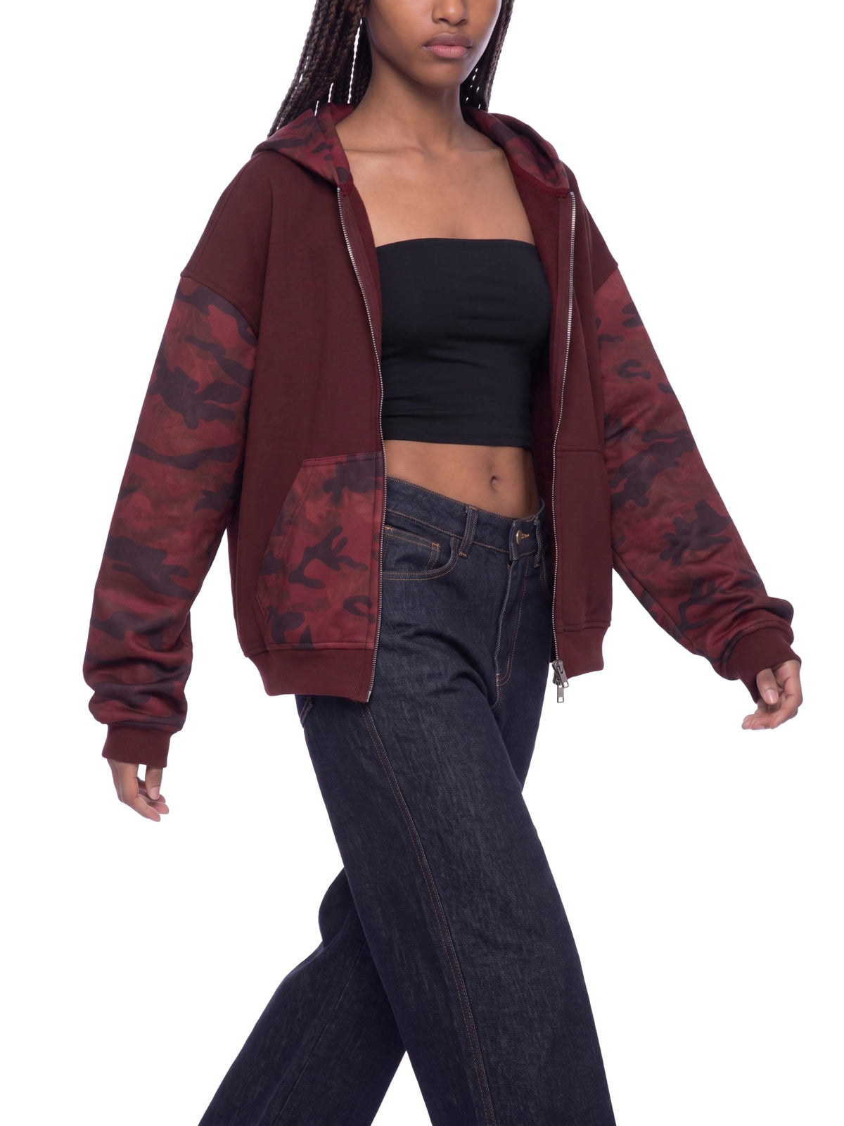 Wine Red with Red Camo model women